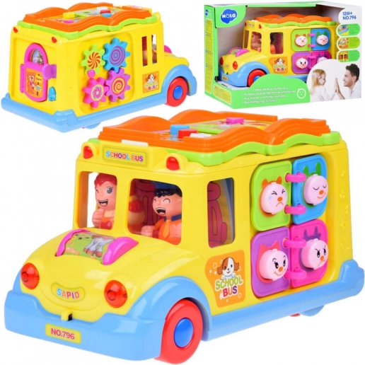 Fröhlicher interaktiver Bus für Kinder