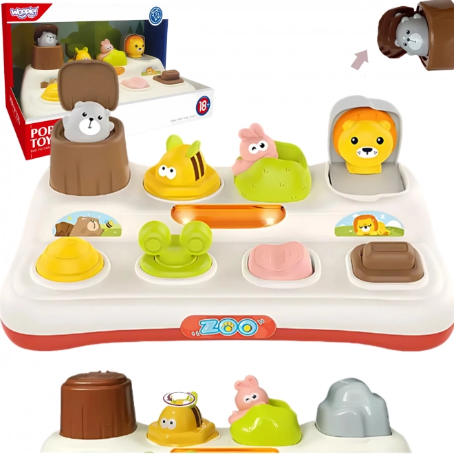Interaktives Zoo Pop-up Spielzeug von Woopie