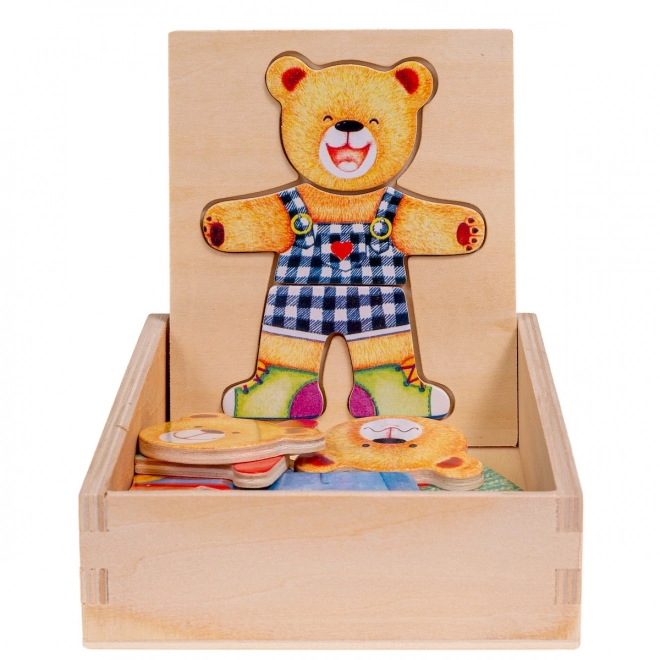 Holz-Puzzle Teddybär Junge