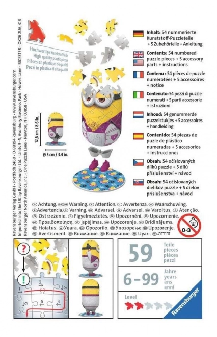 Ravensburger 3D Puzzle Minions Disco Figur