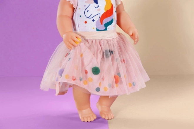 Baby Born Einhorn Tutu Kleidchen für Puppen