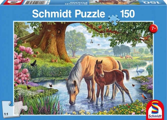 Schmidt Puzzle Pferde im Fluss