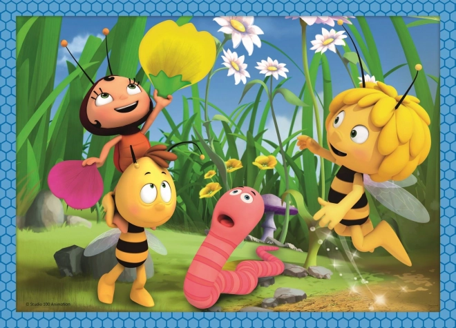 Biene Maja Abenteuer Puzzle Set 4 in 1
