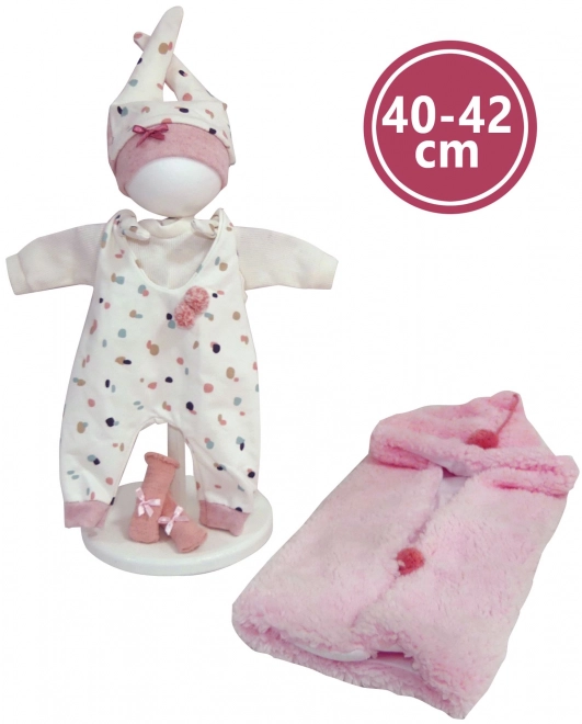 Realistische Babypuppe mit Geräuschen und weichem Stoffkörper - 42 cm