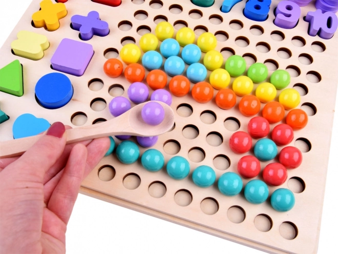 Holz Lerntafel - Zahlen Puzzle für Kinder