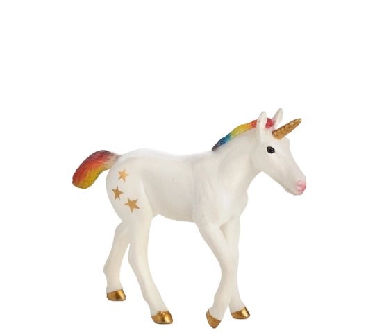 Regenbogen Einhorn Fohlen Figur