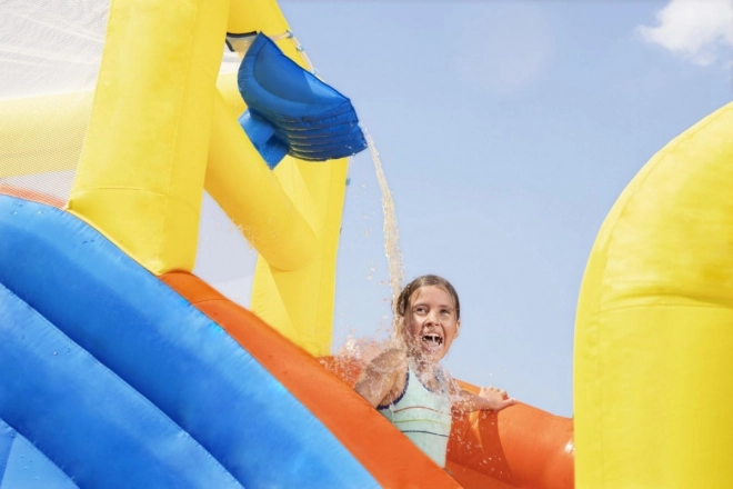 Wasservergnügungspark BESTWAY für Kinder 5+ Rutsche + Basketballkorb + Tunnel + Dusche