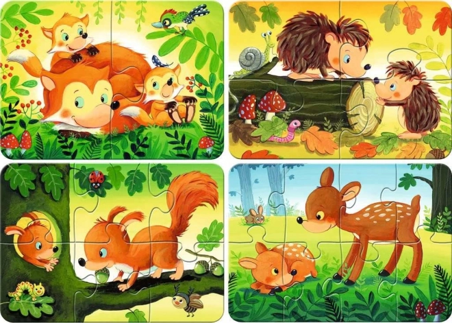 Mein erstes Puzzle Waldtiere 4in1