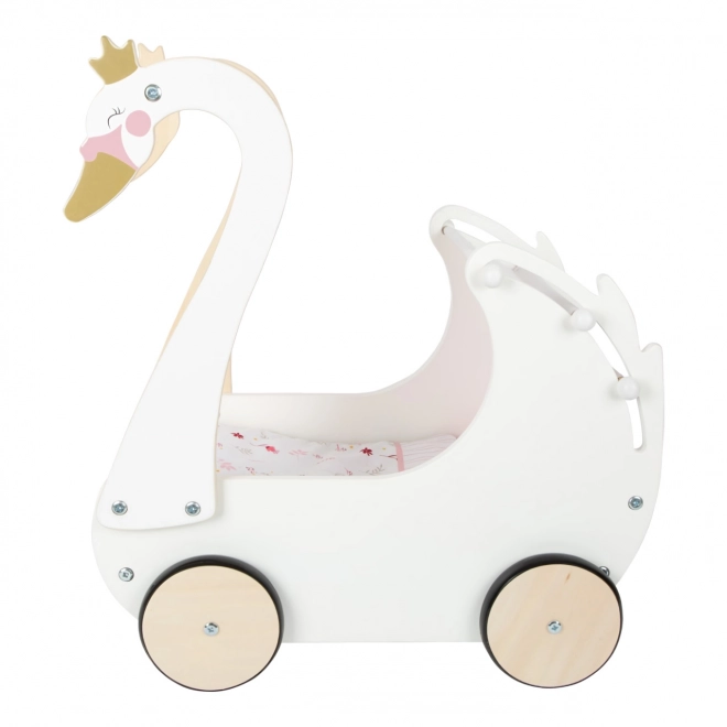 Baby-Puppenwagen Schwan