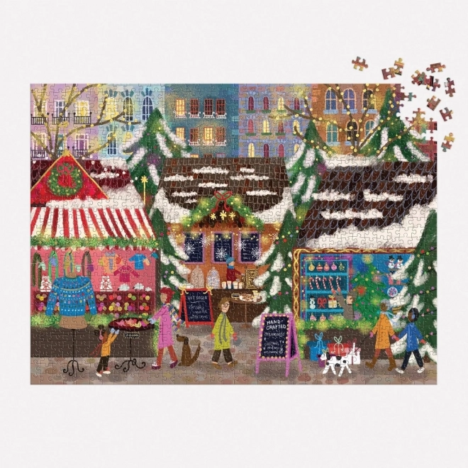 Galison Weihnachtsmarkt Puzzle 1000 Teile