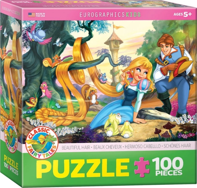 Eurographics Puzzle Prinzessin mit wunderschönem Haar