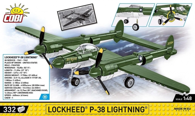 Konstruktionsset Lockheed P-38 Lightning