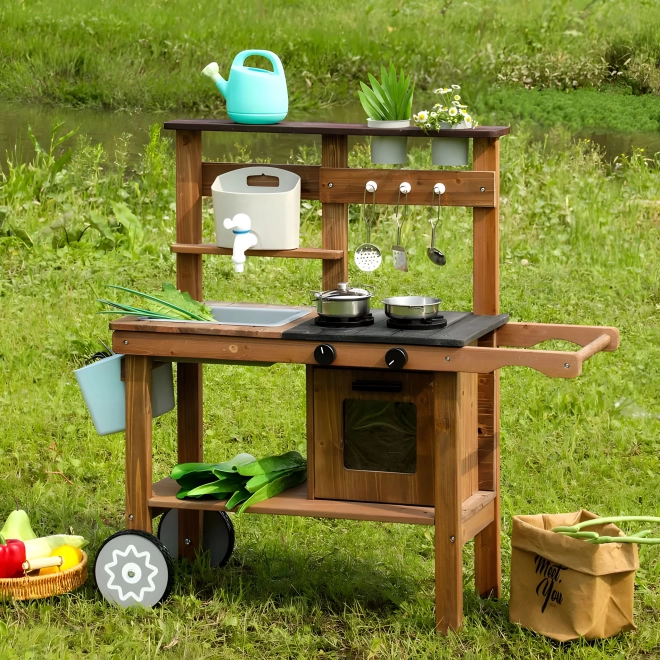 Outdoor-Matschküche für Kinder mit Zubehör von Ecotoys