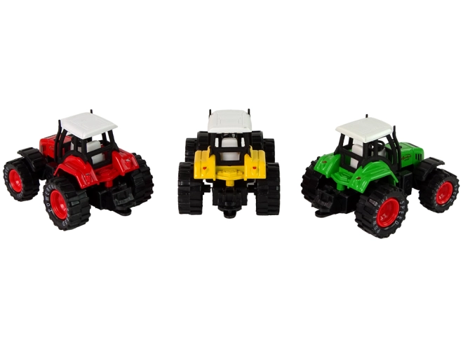 Traktor in drei Farben