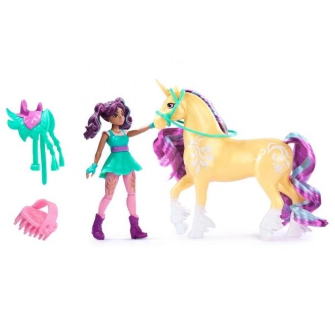 Unicorn Academy Spielfigur Set Ava und Blatt