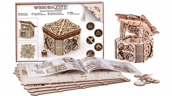 Holzmechanisches 3D-Puzzle Geheimnisvolle Kiste