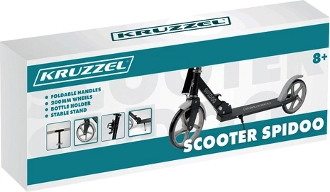 Faltbarer City-Roller für Kinder mit großen Rädern (200 mm) – grau