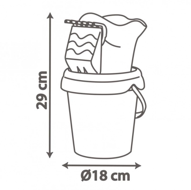 Eimer Stitch mit Gießkanne und Zubehör