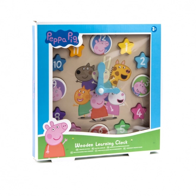 Holzuhr Lernspiel Peppa Pig