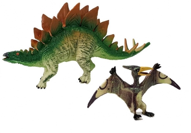 Dinosaurierfiguren Set Stegosaurus, Pteranodon