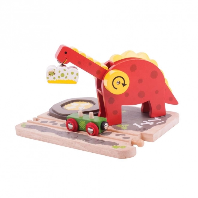 Bigjigs Rail Dino-Kran