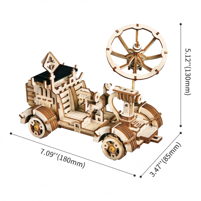 Robotime Solarbetriebenes 3D-Puzzle Mondfahrzeug