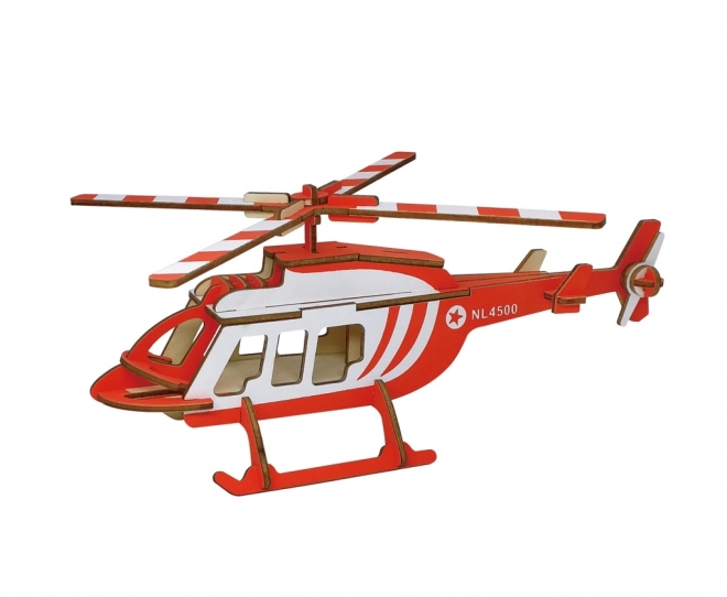 Holz-3D-Puzzle Transporthubschrauber