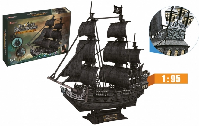 3D-Puzzle Set Piratenschiff Königin Annas Rache