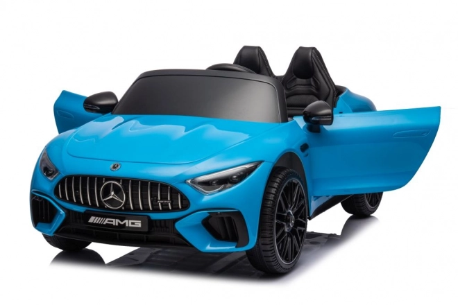 Elektrisches Kinderfahrzeug Mercedes AMG SL63 Blau Lackiert