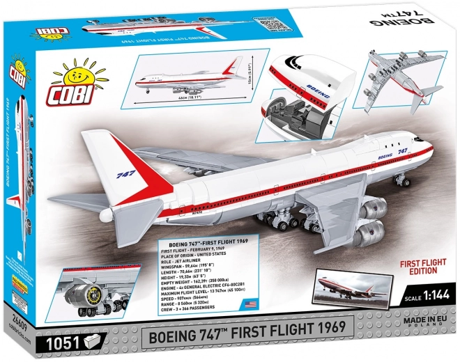 COBI Boeing 747 Erste Flug 1969 Bausatz