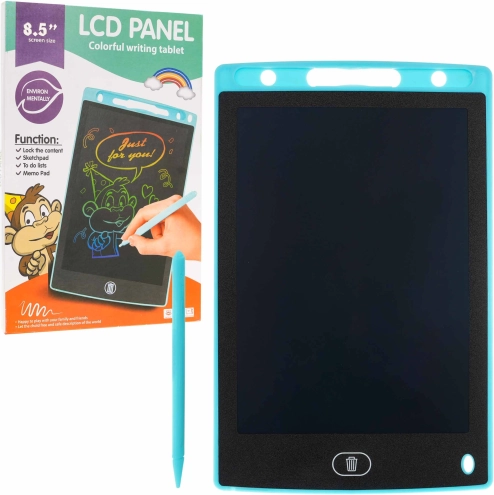 Elektronisches Schreib- und Zeichentablet 8,5″ für Kinder und Erwachsene – Blau