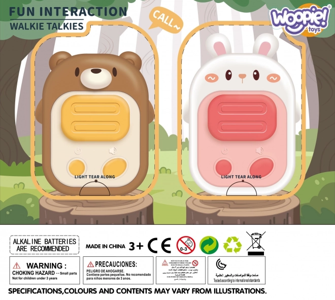 Woopie 2er Set Walkie-Talkie Spielzeug für Kinder