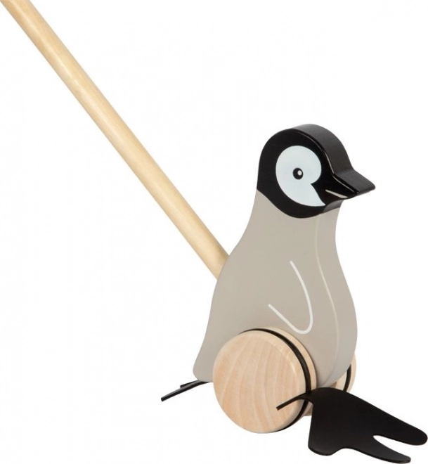 Holz-Pinguin Schiebe-Spielzeug