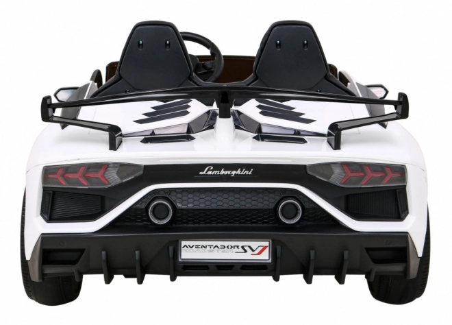 Lamborghini SVJ DRIFT pro 2 Kinder Weiß + Drift-Funktion + Fernbedienung + MP3 LED + langsamer Start