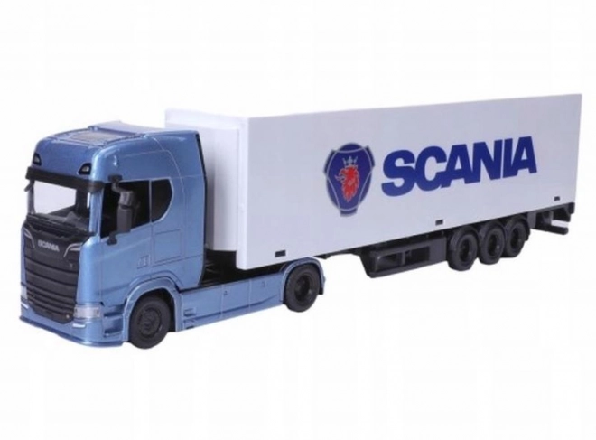 Bburago LKW mit Anhänger Scania 770 S Weiß