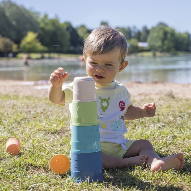 Smoby little green set boot turm-sortierer bioplastik