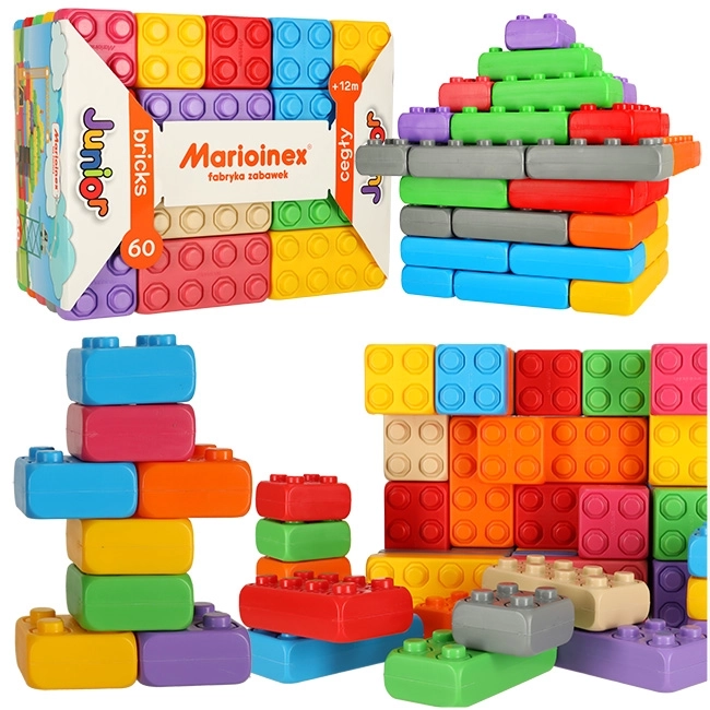 Bunte Junior Bausteine 60 Teile von MARIOINEX