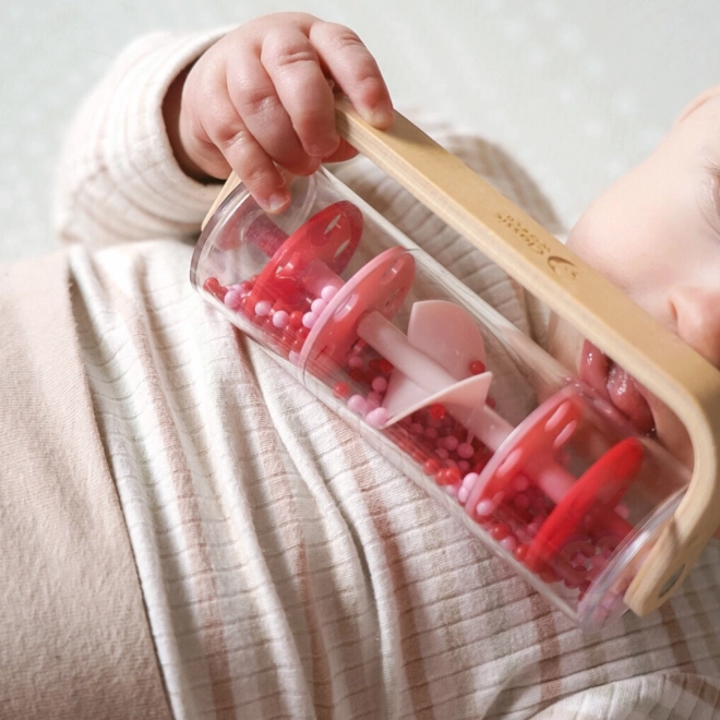 Klassische Welt Regenmacher mit Kugeln Rot