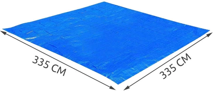 Großzügiges Maß 335 × 335 cm