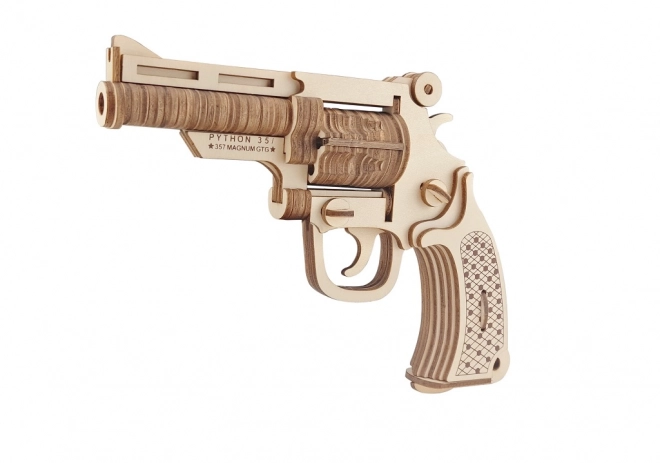 Holz 3D Puzzle Revolver M19