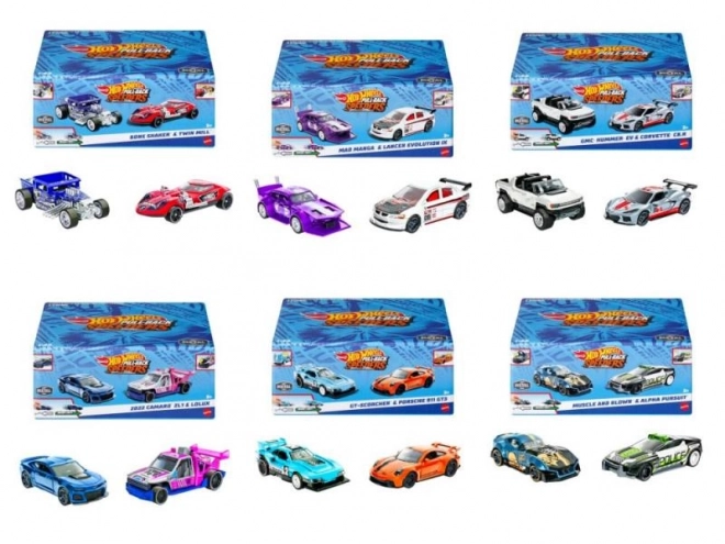 Hot Wheels Zurückziehbare Fahrzeug-2er-Set