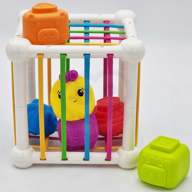 Woopie Elastischer Sensorikwürfel mit Sortierfunktionen und Tieren