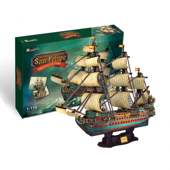 3D-Puzzle Schiff San Felipe der Spanischen Armada