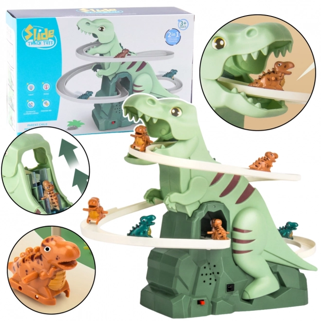 Dinosaurier-Kletter- und Rutschenbahn Spielzeug