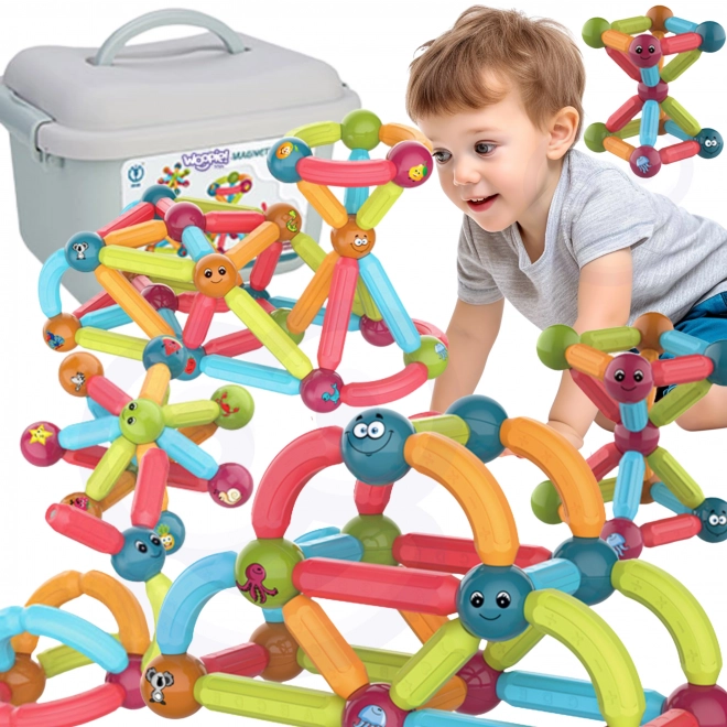 Magnetische Bauklötze Lernspielzeug Set 52 Teile