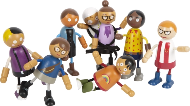 Biegsame Familienfiguren für realistisches Spiel