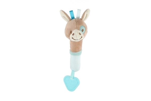 Plüsch Esels Rassel und Beißring für Babys