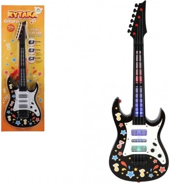 Kindergitarre aus Kunststoff 53 cm mit Ton und Licht