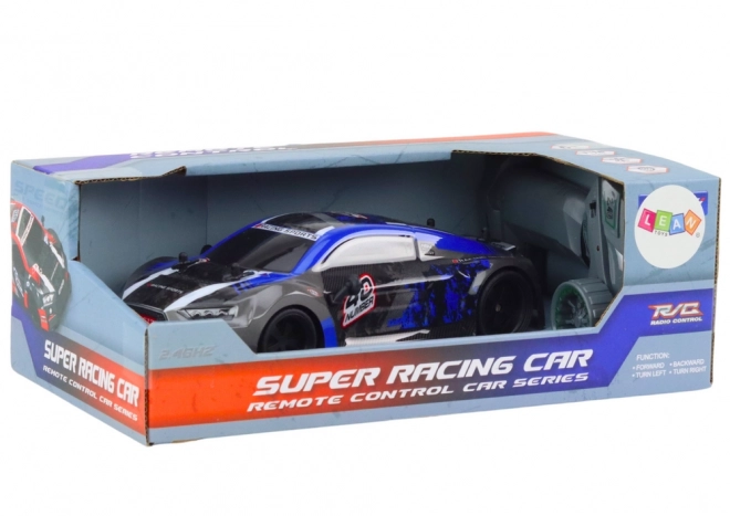 Zuverlässiges RC-Auto mit Gummirädern für Driften Blau