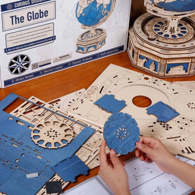 Rokr Globus 3D Holzpuzzle von Robotime